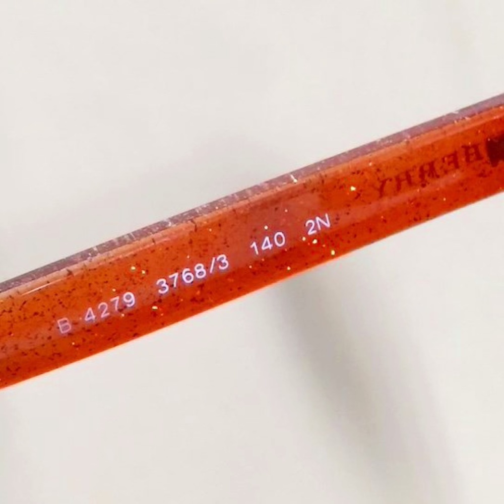 Burberry Orange and Silver Glitter Sunglasses - Picture 9 of 9